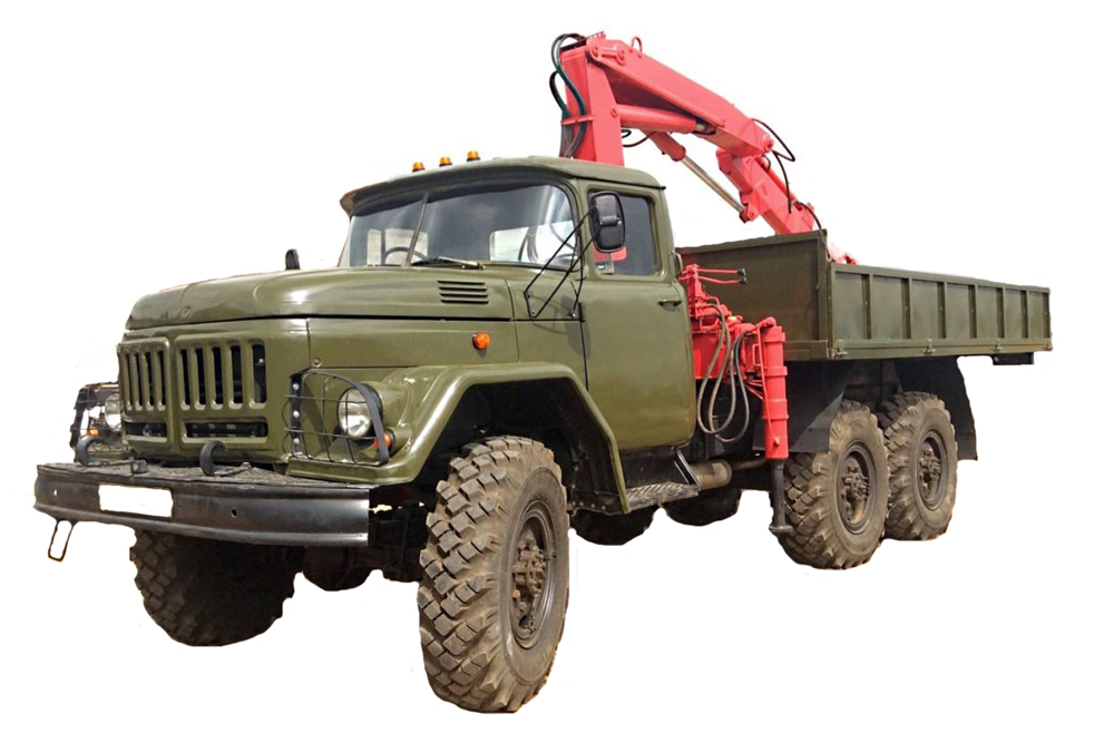Автомобиль ЗИЛ-131 с манипулятором КМУ-90